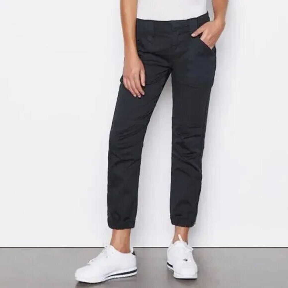 A-Frame Women's Navy Blue Moto Pants Jogger Cotton Size M (6/8) NEW